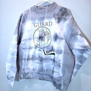 NWOT Cleveland Guard the Land Tie-Dyed Cotton Sweatshirt Size L